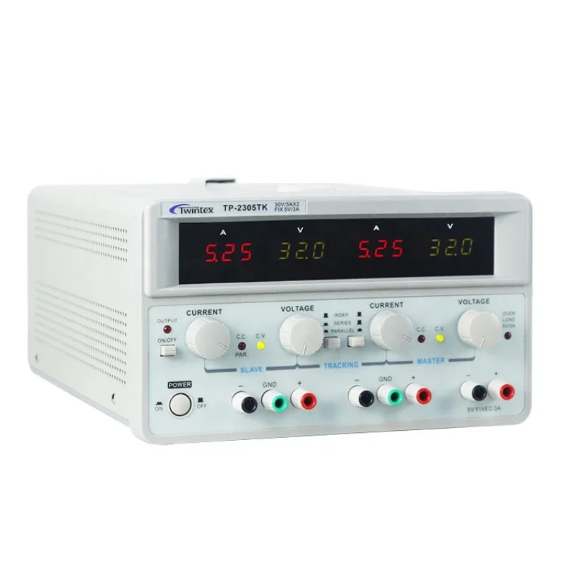 Dual Channel Linear Power Supply 30V 5A - TP-2305E 300W Symmetric Linear Lab Adjustable