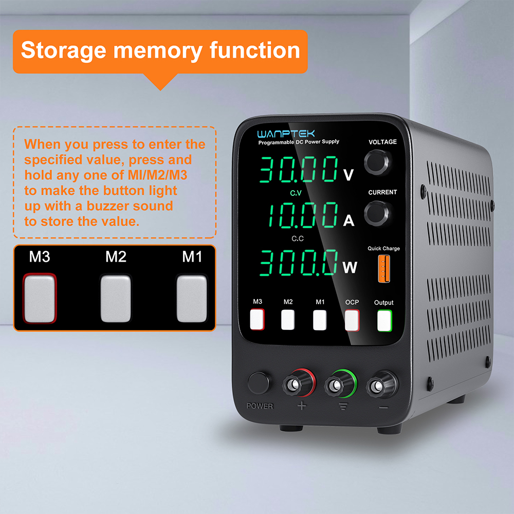 Wanptek Adjustable DC Power Su - Programmable Dc Power Supply 60V 10A 评论和价格